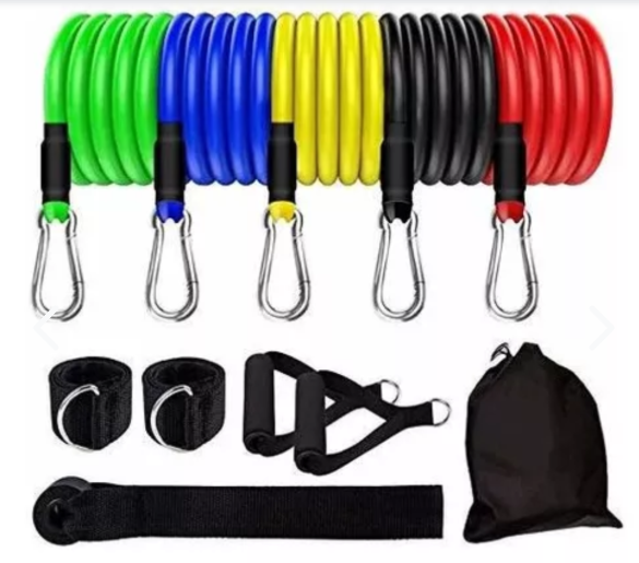 KIT DE BANDAS TUBULARES DE ENTRENAMIENTO + GUÍA PRACTICA DE EJERCICIOS CON TUS BANDAS